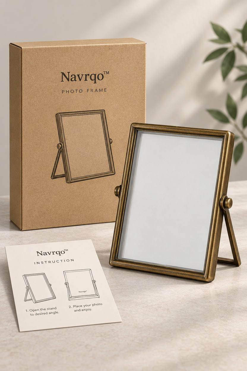Navrqo™ Vintage Metal Desktop Frame product details