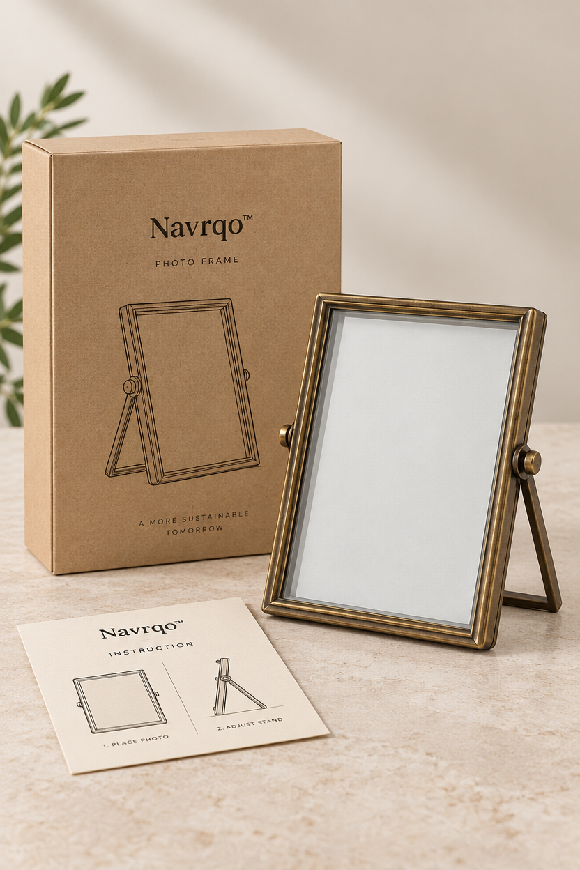 Navrqo™ Vintage Metal Desktop Frame care & safety