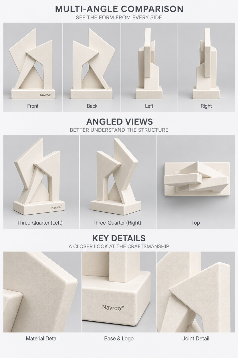Navrqo™ Minimal Geometric Art Object product details