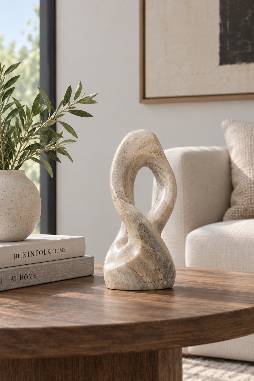 Navrqo™ Natural Stone Abstract Sculpture setup and care
