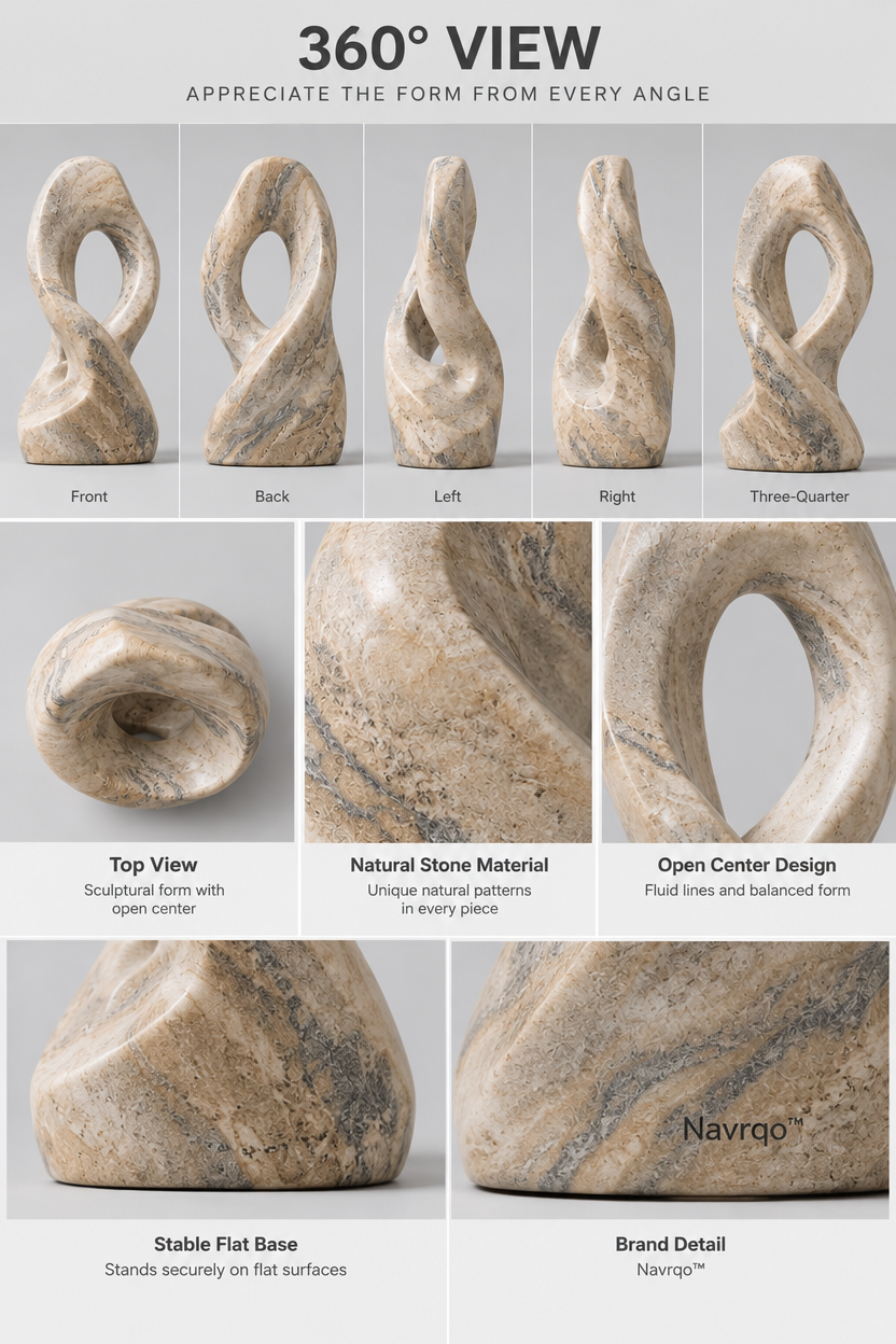 Navrqo™ Natural Stone Abstract Sculpture product details