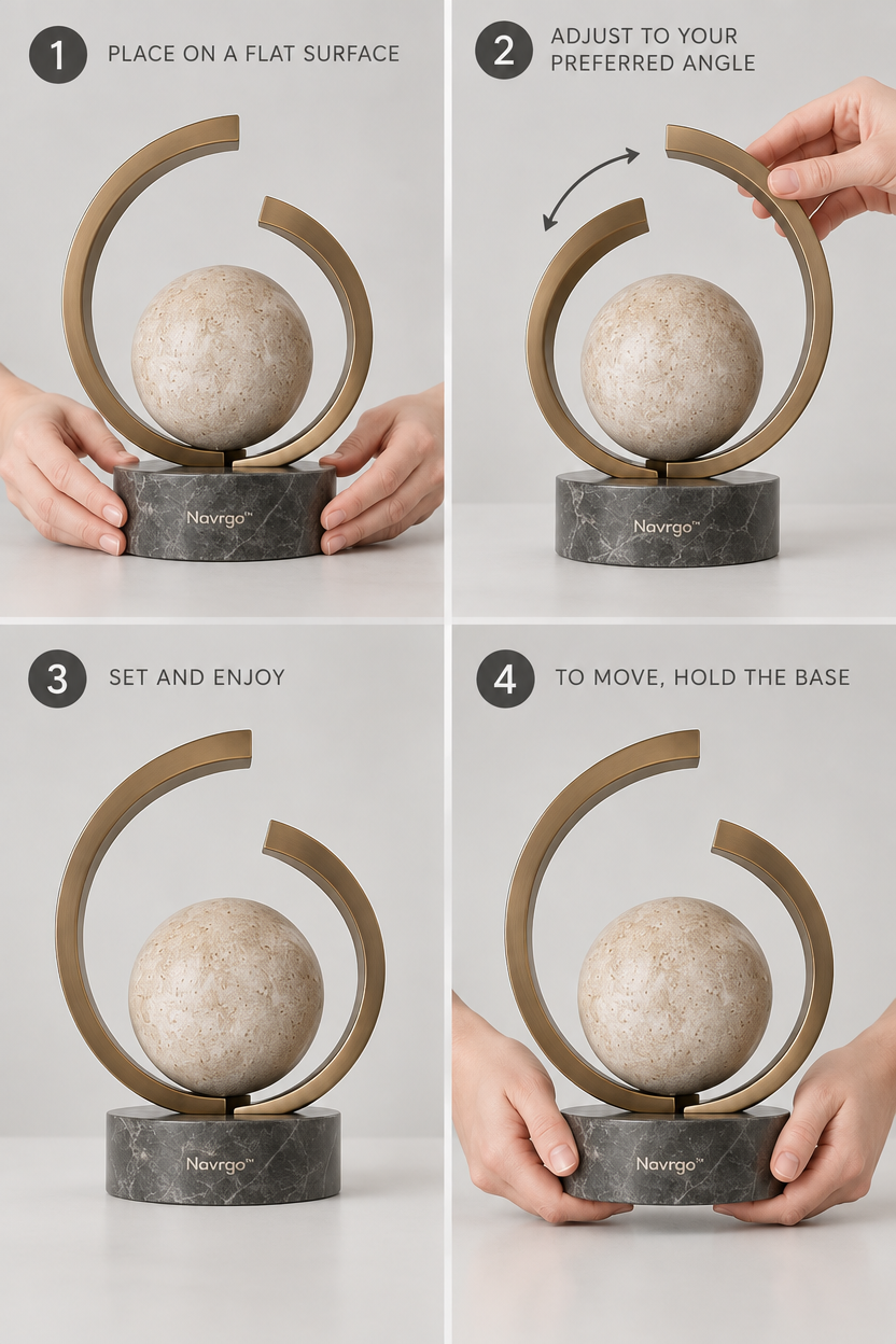 Navrqo™ Modern Balance Art Object safe everyday use