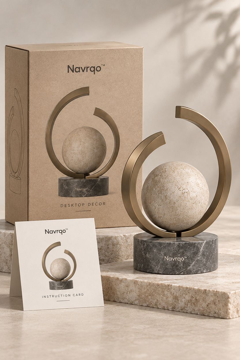 Navrqo™ Modern Balance Art Object care & safety