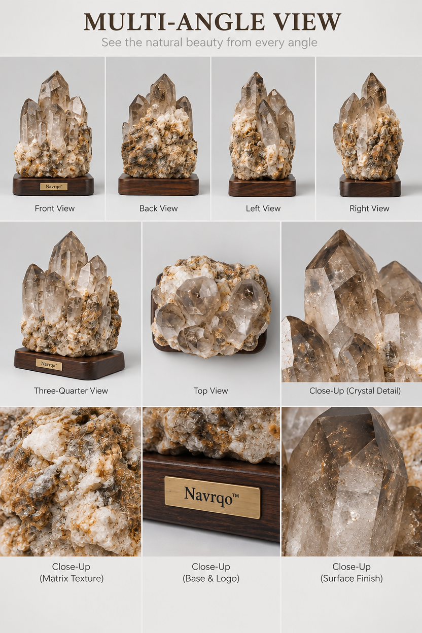 Navrqo™ Natural Crystal Raw Stone Decor product details