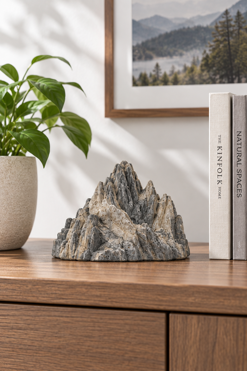 Navrqo™ Stone Mountain Landscape Decor setup and care